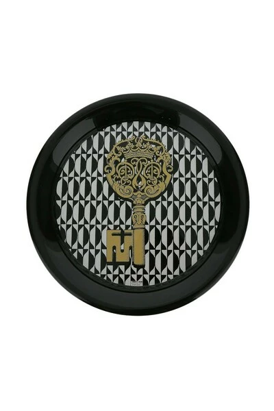 FORNASETTI Dienbladen Tray Chiavi And Losanghe Black 4 FORNASETTI Dienbladen Tray Chiavi And Losanghe Black - Afbeelding 2