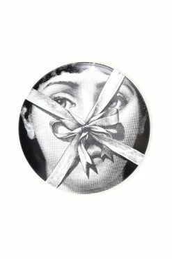 FORNASETTI Borden Plate Black