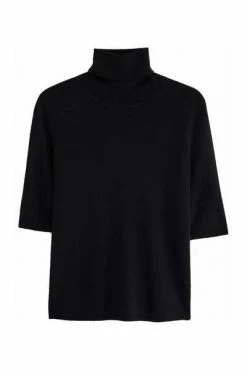 Filippa K Coltruien Topp Merino Elbow Sleeve Svart Black