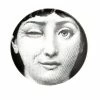 FORNASETTI Borden Plate Black