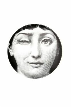 FORNASETTI Borden Plate Black