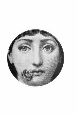 Borden Fornasetti Plate Black
