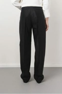 Filippa K Wijde Broeken JULIE LINEN TROUSERS 1433 Black -Filippa K Winkel 25636525540997fc65edf67d0674a7a1