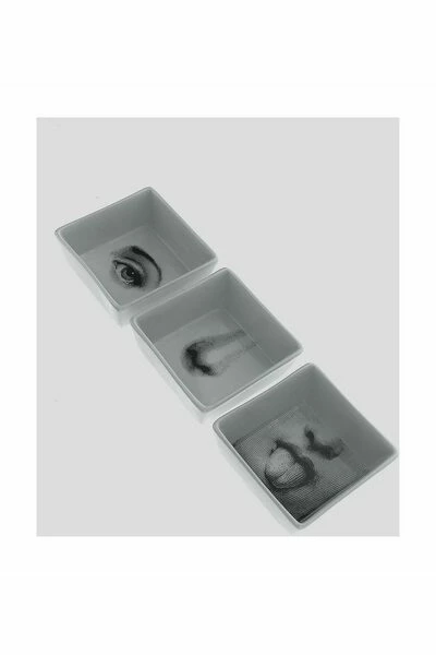 FORNASETTI Schalen & Kommen Bowls Gray 3 FORNASETTI Schalen & Kommen Bowls Gray