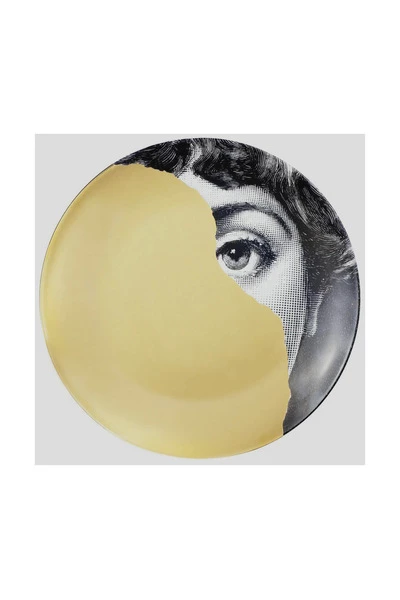 FORNASETTI Borden Plate Yellow 5 FORNASETTI Borden Plate Yellow - Afbeelding 3