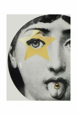 FORNASETTI Borden Plate Black