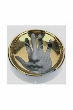 FORNASETTI Borden Plate Yellow