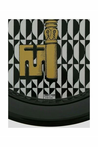 FORNASETTI Dienbladen Tray Chiavi And Losanghe Black 3 FORNASETTI Dienbladen Tray Chiavi And Losanghe Black
