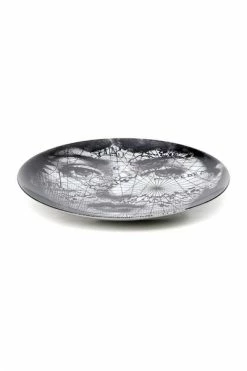 FORNASETTI Borden Plate Black