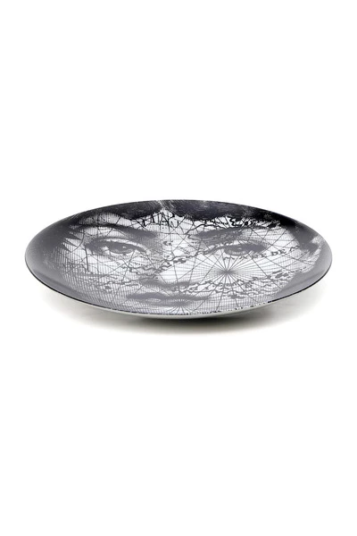 FORNASETTI Borden Plate Black 3 FORNASETTI Borden Plate Black