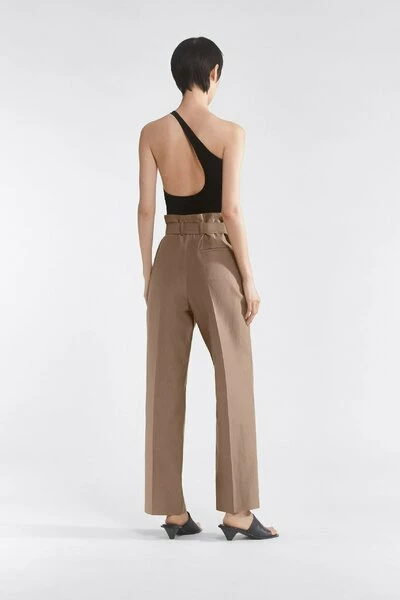 Filippa K Wijde Broeken Isabel Trousers Beige 3 Filippa K Wijde Broeken Isabel Trousers Beige - Afbeelding 2