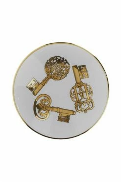 FORNASETTI Borden Centerpiece With Gold Keys White -Filippa K Winkel 64624b9a21a42177ae474cf6ea19a59f