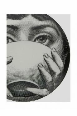 FORNASETTI Borden Plates Gray