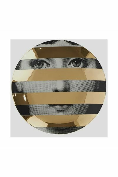 FORNASETTI Borden Plate Black 4 FORNASETTI Borden Plate Black - Afbeelding 2