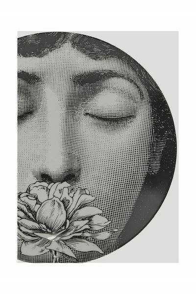 FORNASETTI Borden Plate White 3 FORNASETTI Borden Plate White