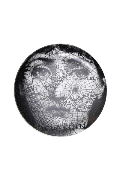 FORNASETTI Borden Plate Black 4 FORNASETTI Borden Plate Black - Afbeelding 2