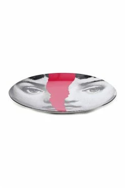 FORNASETTI Borden Homeware Dish Red