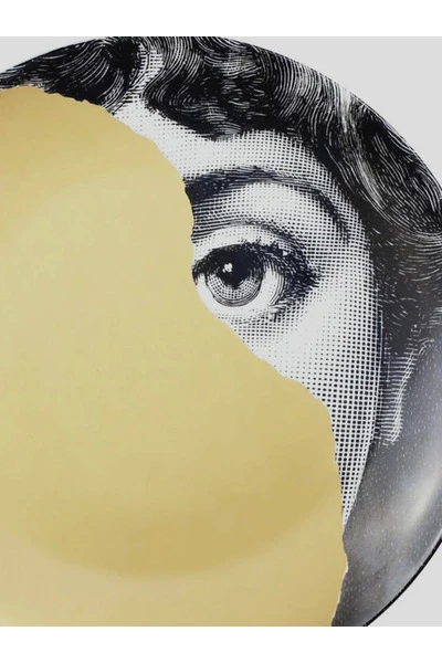 FORNASETTI Borden Plate Yellow 4 FORNASETTI Borden Plate Yellow - Afbeelding 2