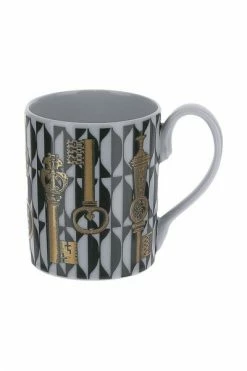 FORNASETTI Bekers & Kopjes Ceramic Chiavi Printed Mug White -Filippa K Winkel 931f12e96d1c668b0b3748b7c0b93dae