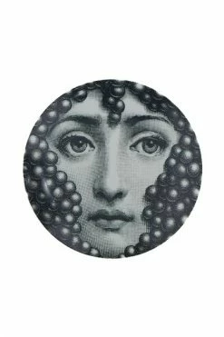 FORNASETTI Borden Plate Black