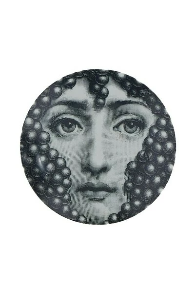 FORNASETTI Borden Plate Black 3 FORNASETTI Borden Plate Black