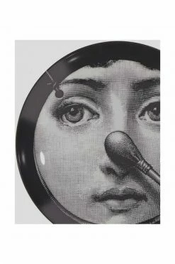 FORNASETTI Borden Plate Gray
