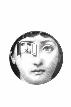 FORNASETTI Borden Plate White