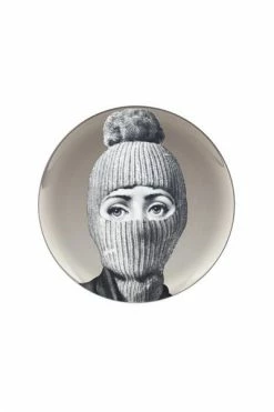 FORNASETTI Borden Plate Gray