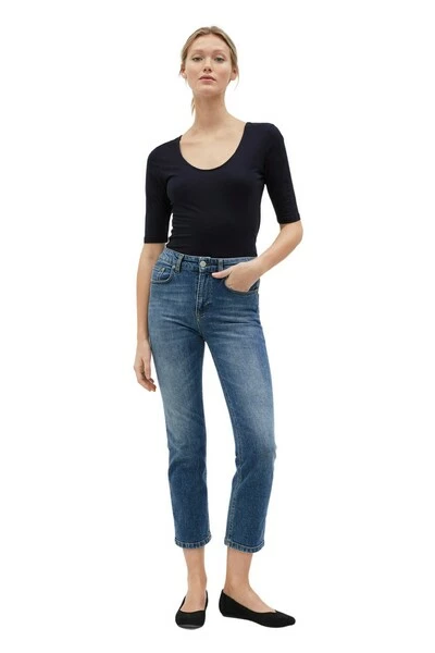 Filippa K Blouses Stretch Scoop Neck Top Blue 4 Filippa K Blouses Stretch Scoop Neck Top Blue - Afbeelding 2