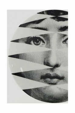 FORNASETTI Borden Plate Gray