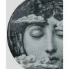 FORNASETTI Borden Ceramic Tema E Variazioni No.402 Wall Plate From Black