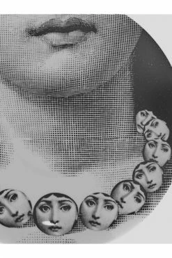 FORNASETTI Borden Plate White