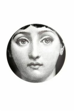 FORNASETTI Borden Plate Black