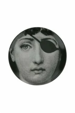 FORNASETTI Woonaccessoires Coaster Tema E Variazioni N.8 Black