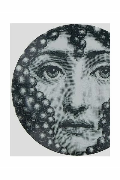FORNASETTI Borden Plate Black 4 FORNASETTI Borden Plate Black - Afbeelding 2