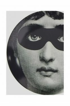 FORNASETTI Borden Plate Gray