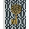 FORNASETTI Borden Shtrey With Gold Key Black