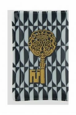 FORNASETTI Borden Shtrey With Gold Key Black
